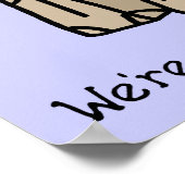 Poster Aller sur un signe drôle d'affiche de voyage de (Coin)