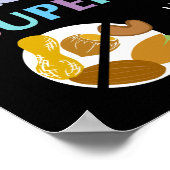 Poster Allergie alimentaire Superhero Pas de noix autoris (Coin)