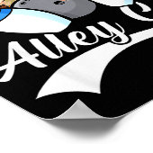 Poster Alley Cat Bowler Funny Animal Bowling Quote (Coin)