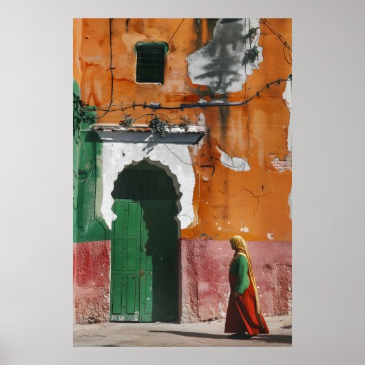 Poster Alley Rabat Maroc (Devant)