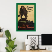 Poster Allez ! - acheter plus d'obligations de liberté (Bureau à domicile)