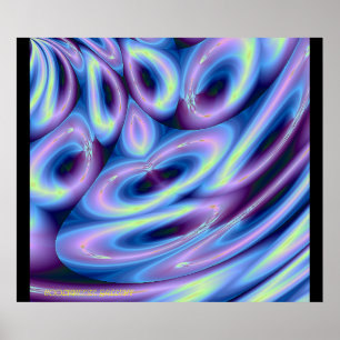 Poster ALLEZ AVEC LE FLUX ! ! ! (Bleu)