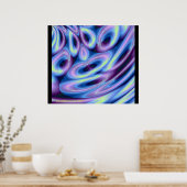 Poster ALLEZ AVEC LE FLUX ! ! ! (Bleu) (Cuisine)