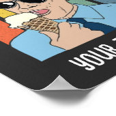 Poster Allez Brandon Funny Biden Ice Cream Mème Retro (Coin)