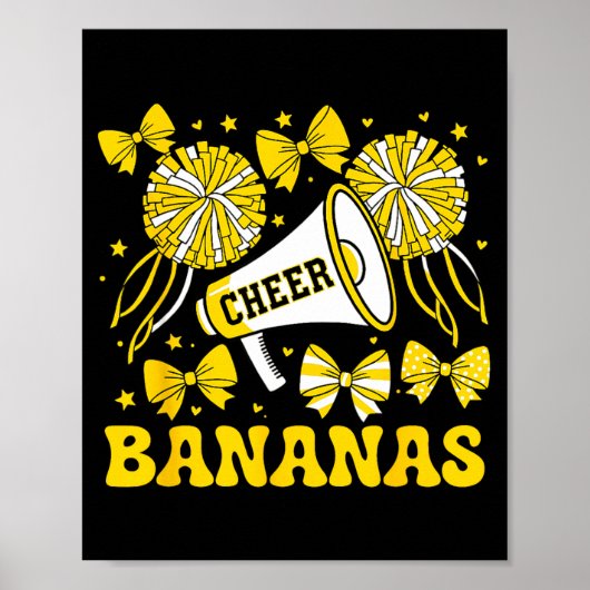 Poster Allez Cheer Bananas École Srts Nom de l'équipe de  (Devant)