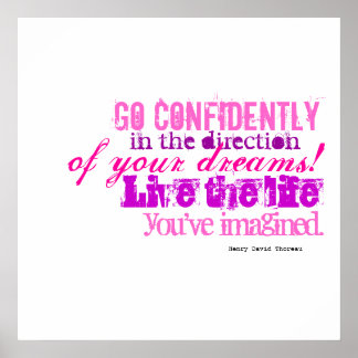 Poster Allez en toute confiance dans la direction de vos 