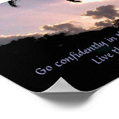 Poster Allez en toute confiance dans la direction de vos (Coin)