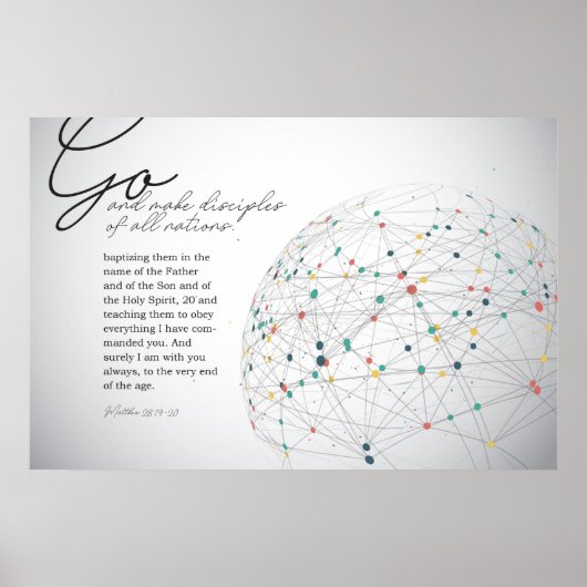 Poster Allez faire des disciples à toutes les nations (Devant)