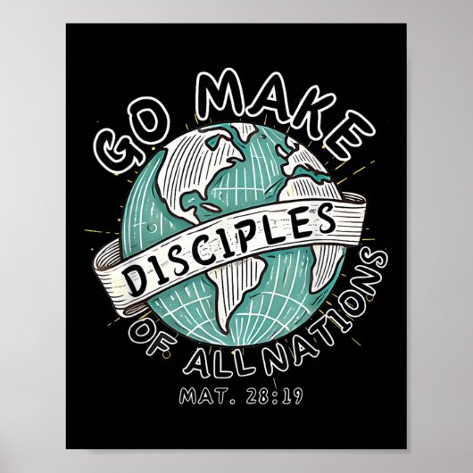 Poster Allez Faites Des Disciples De Toutes Les Nations C (Devant)