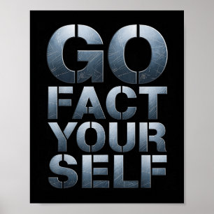 Poster Allez Faites Vous-Même Drôle de Slogan Science Aci