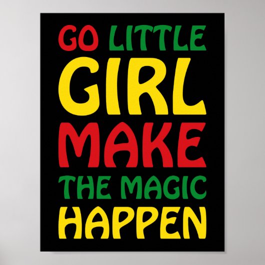 Poster Allez, Petite Fille Faites En Sorte Que Ça Arrive (Devant)