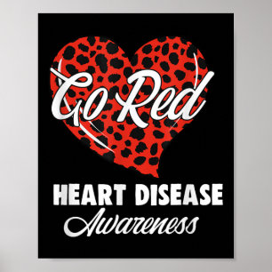 Poster Allez Rouge Pour Les Femmes Mois De Sensibilisatio
