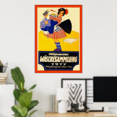 Poster Allgemeine Wäschesammpoumon (Bureau à domicile)