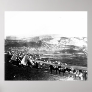 Poster Allied Encampment, Crimea, c.1855