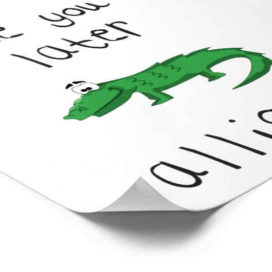 Poster alligator (Coin)