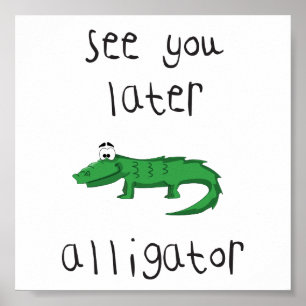 Poster alligator