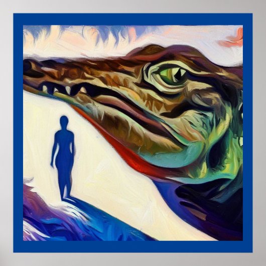 Poster Alligator animal de l'esprit 1 (Devant)