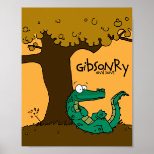 Poster alligator de détente
