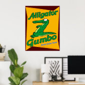 Poster Alligator Gumbo (Bureau à domicile)