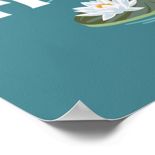 Poster Alligator - Le Lotus Blanc (Coin)