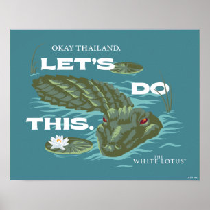 Poster Alligator - Le Lotus Blanc