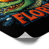 Poster Alligator Santa Funny Florida Holiday Christmas Xm (Coin)