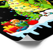 Poster Alligator Wearing Xmas Lights Santa Hat Alligator  (Coin)