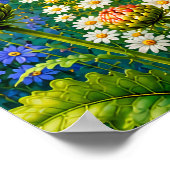 Poster Allium et Papillons (Coin)