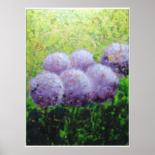 Poster Alliums à Laycock - Bee Lilli Semi Gloss 18x24