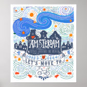 Poster Allons à Amsterdam (Devant)