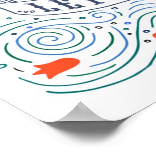 Poster Allons à Amsterdam (Coin)