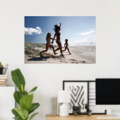 Poster allons à la plage (Bureau à domicile)