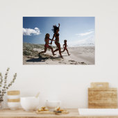 Poster allons à la plage (Cuisine)