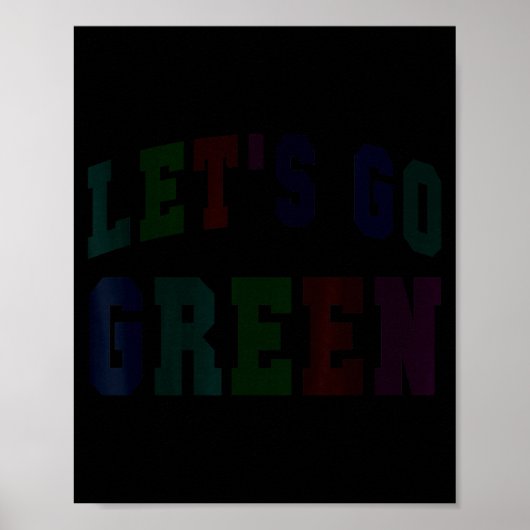 Poster Allons au vert semaine de l'esprit d'équipe scolai (Devant)
