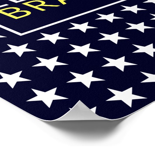 Poster Allons Brandon. (Coin)