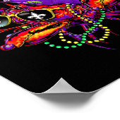 Poster Allons chercher Cray Dabbing Crawfish Mardi Gras H (Coin)