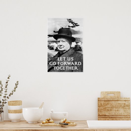 Poster " Allons de l'avant ensemble " (Cuisine)