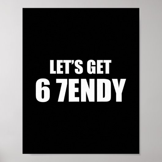 Poster Allons Envoyer Sendy 67 Six Sept 7endy 6 7endy 67 (Devant)