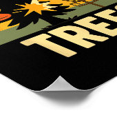 Poster Allons Frapper Quelques Arbres Humour De Golf Disc (Coin)