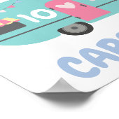 Poster Allons glaner la fille joyeuse fête d'anniversaire (Coin)