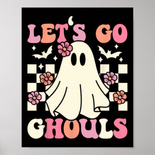 Poster Allons Gouls Halloween Ghost Costume Retro Groo
