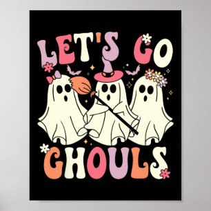 Poster Allons Gouls Halloween Ghost Costume Retro Groo