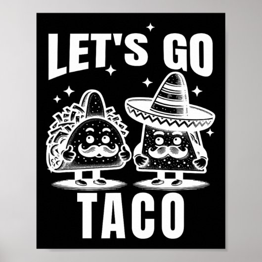 Poster Allons Taco 1 (Devant)