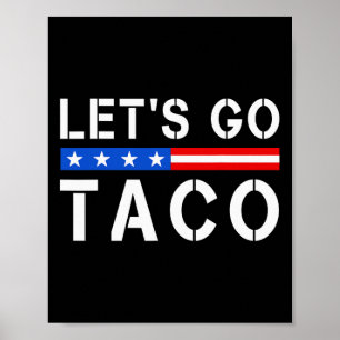 Poster Allons Taco Drôle Laissons Taco Chemises Hommes Fe