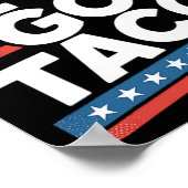 Poster Allons Taco Shirt Drôle (Coin)