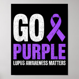 Poster Allons violet mois de sensibilisation au lupus rub