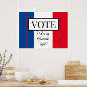 Poster Allons voter (Cuisine)