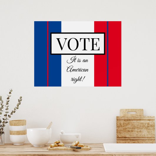 Poster Allons voter (Cuisine)