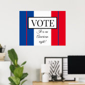 Poster Allons voter (Bureau à domicile)