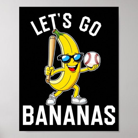 Poster Allons-y banane manche longue (Devant)